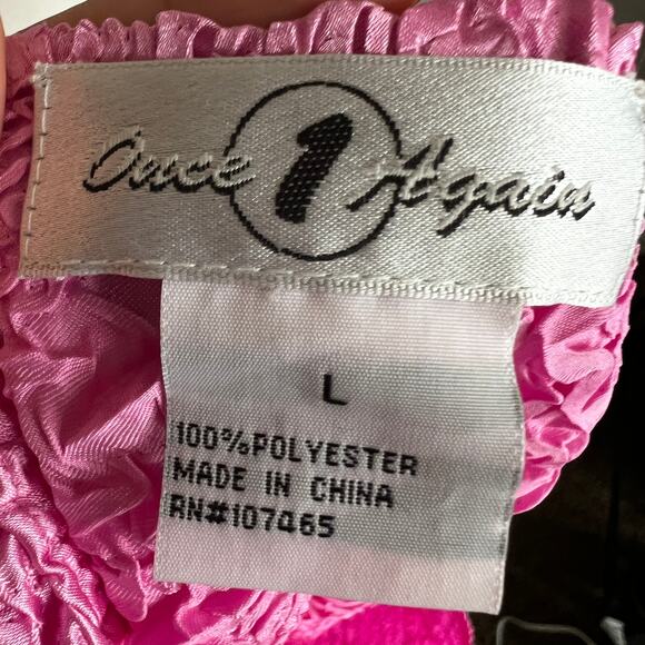 Vintage Pink Popcorn Tank Top, Y2K Coquette Fairycore Soft Girl 2000s Large - Picture 4 of 6